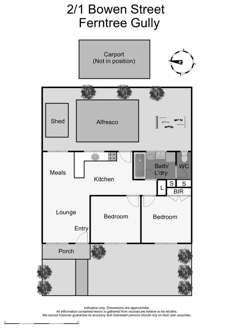 Floorplan of Homely unit listing, 2/1 Bowen Street, Ferntree Gully VIC 3156