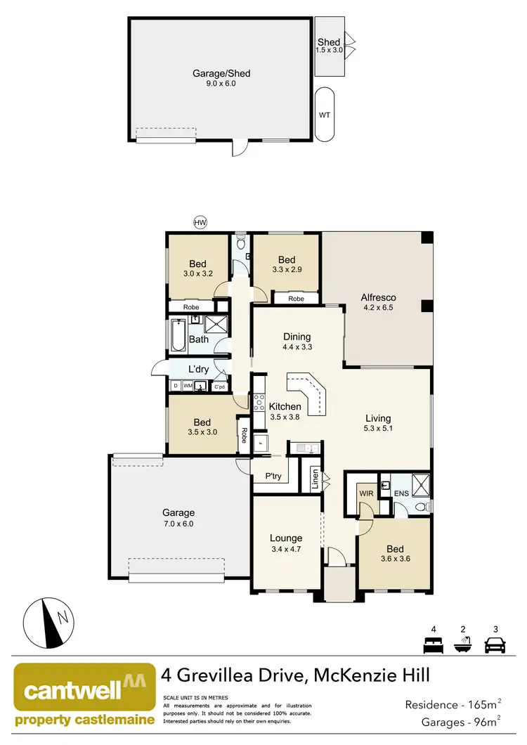 Floorplan of Homely house listing, 4 Grevillea Drive, Mckenzie Hill VIC 3451
