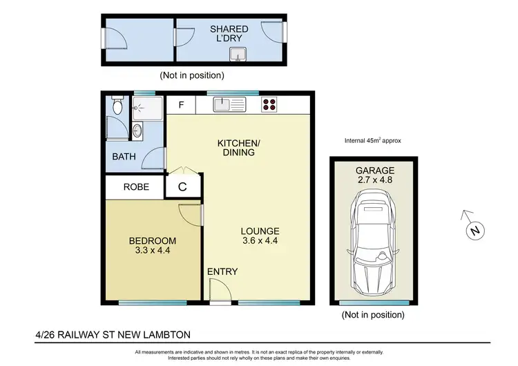 Floorplan of Homely unit listing, 4/26 Railway Road, New Lambton NSW 2305
