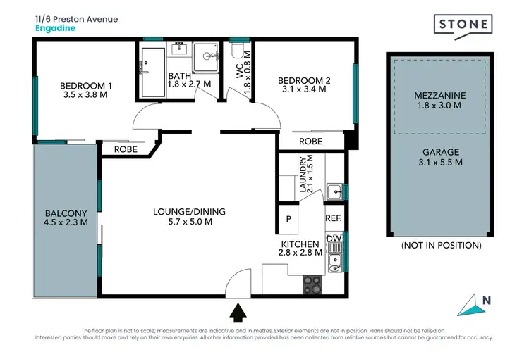 Floorplan of Homely unit listing, 11/6 Preston Avenue, Engadine NSW 2233