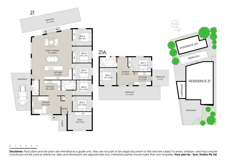 Floorplan of Homely house listing, 21 & 21A Kenneth Crescent, Dean Park NSW 2761