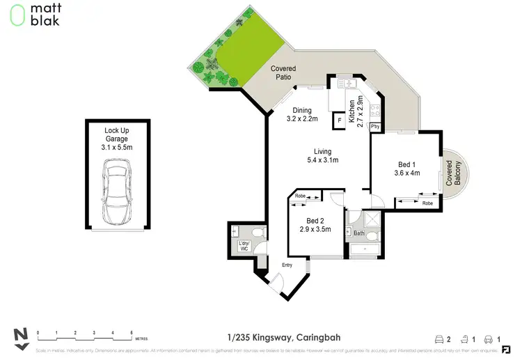 Floorplan of Homely apartment listing, 1/235 Kingsway, Caringbah NSW 2229