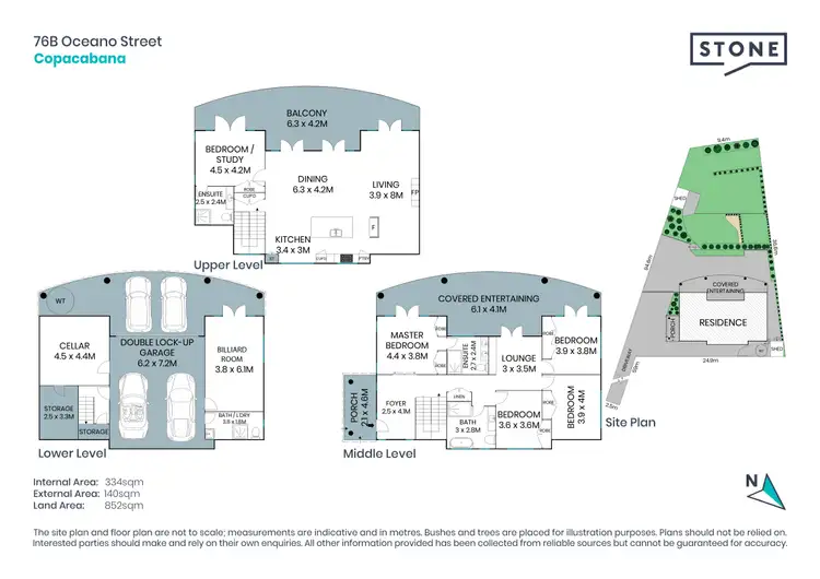 Floorplan of Homely house listing, 76B Oceano Street, Copacabana NSW 2251