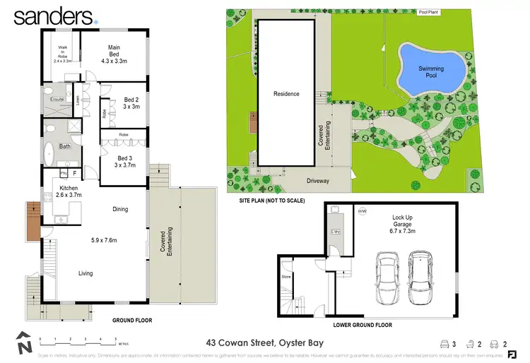 Floorplan of Homely house listing, 43 Cowan Street, Oyster Bay NSW 2225