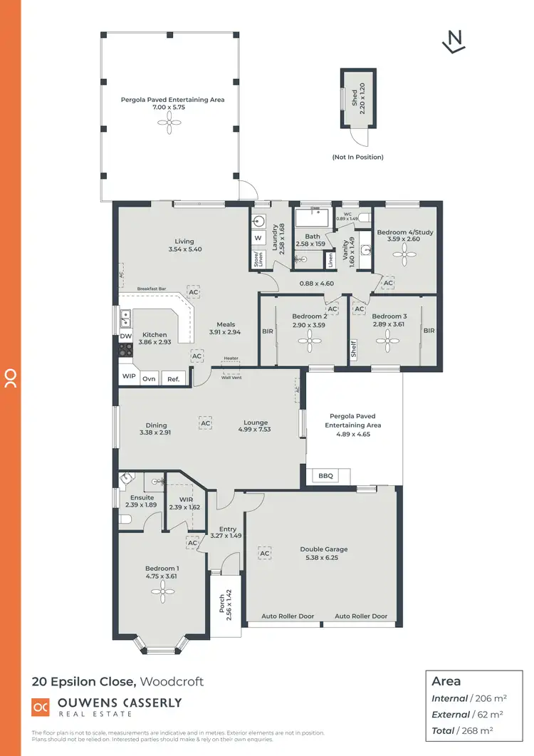 Floorplan of Homely house listing, 20 Epsilon Close, Woodcroft SA 5162
