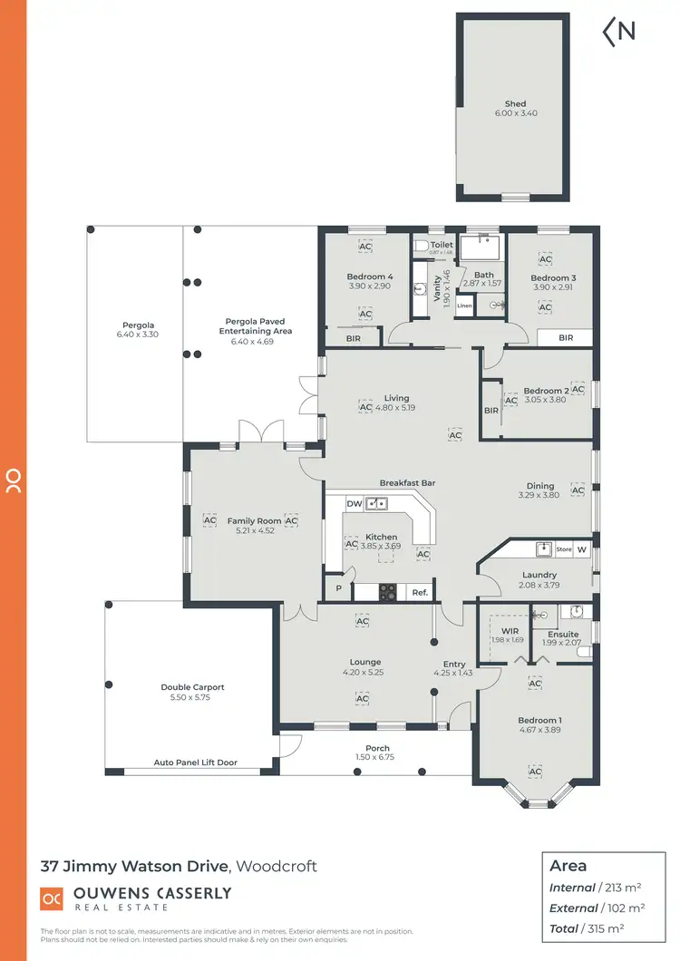 Floorplan of Homely house listing, 37 Jimmy Watson Drive, Woodcroft SA 5162