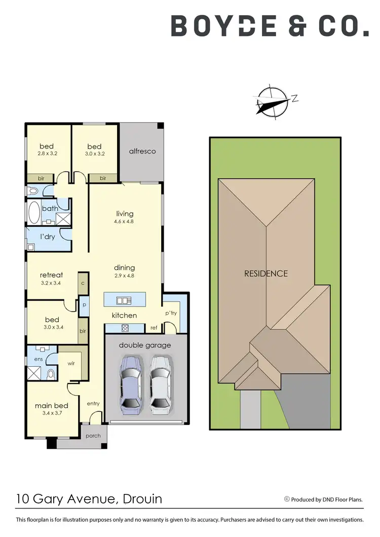 Floorplan of Homely house listing, 10 Gary Avenue, Drouin VIC 3818