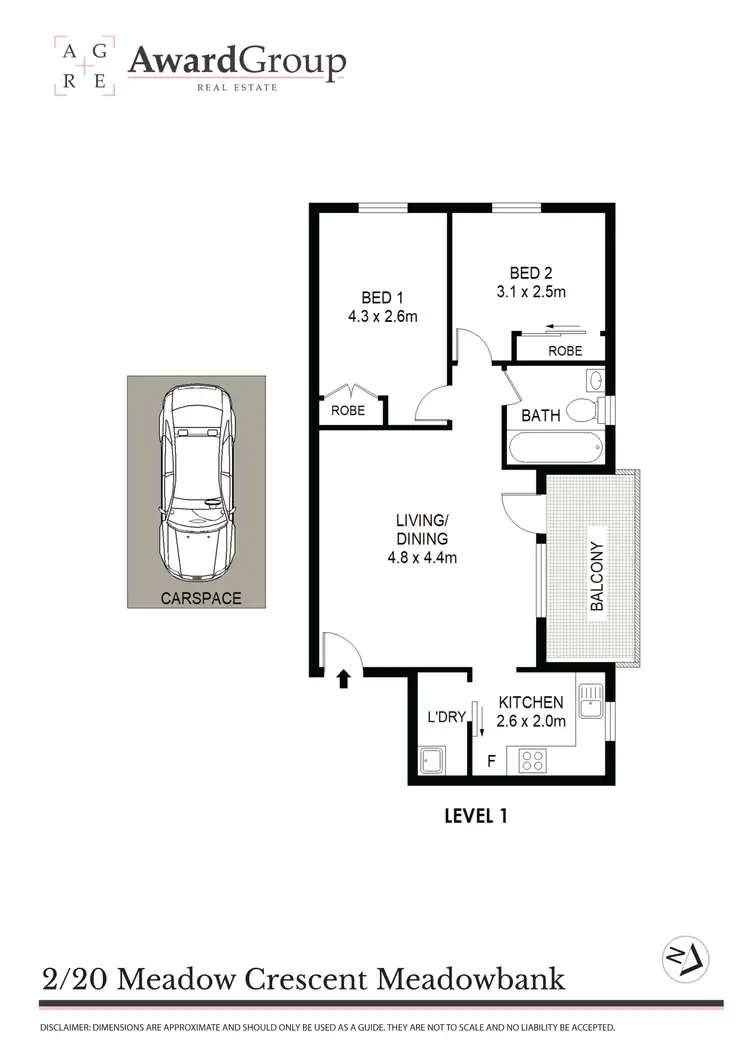 Floorplan of Homely unit listing, 2/20 Meadow Crescent, Meadowbank NSW 2114