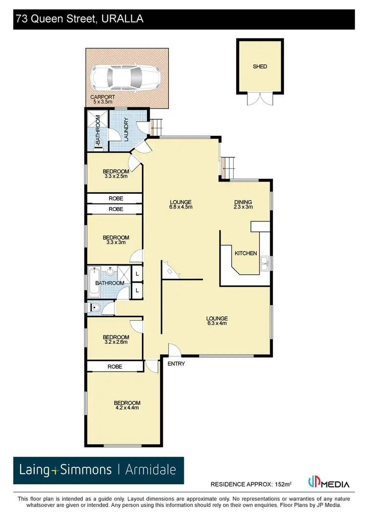 Floorplan of Homely house listing, 73 Queen Street, Uralla NSW 2358