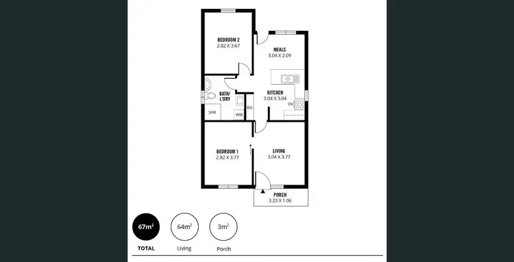 Floorplan of Homely unit listing, 14/47 Amsterdam Crescent, Salisbury Downs SA 5108