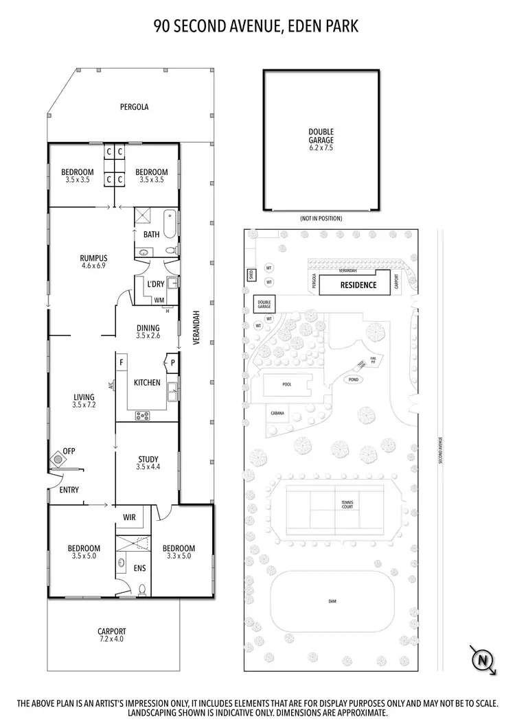 Floorplan of Homely house listing, 90 Second Avenue, Eden Park VIC 3757