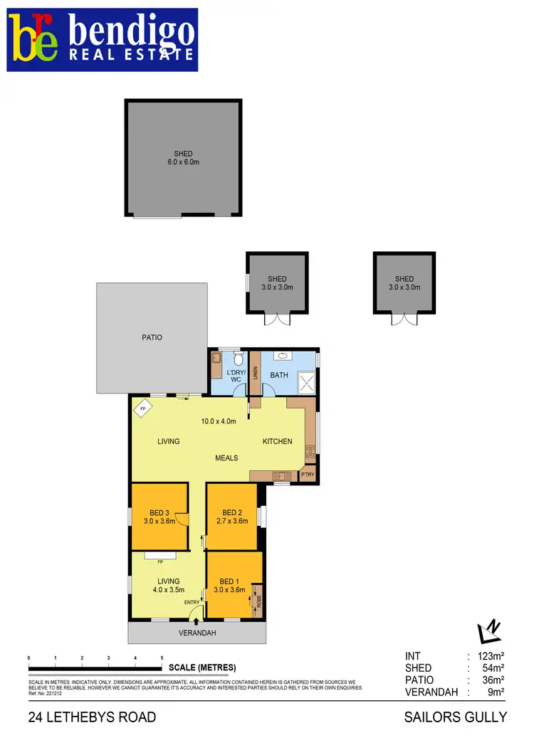 Floorplan of Homely house listing, 24 Lethebys Road, Sailors Gully VIC 3556