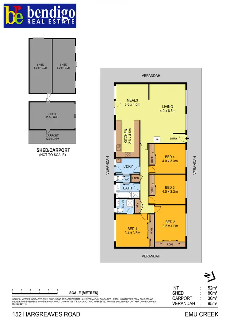 Floorplan of Homely house listing, 152 Hargreaves Road, Emu Creek VIC 3551