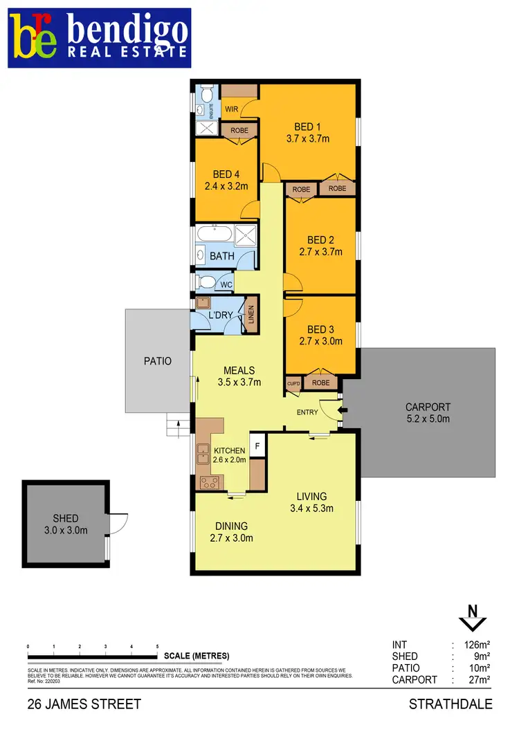 Floorplan of Homely house listing, 26 James Street, Strathdale VIC 3550