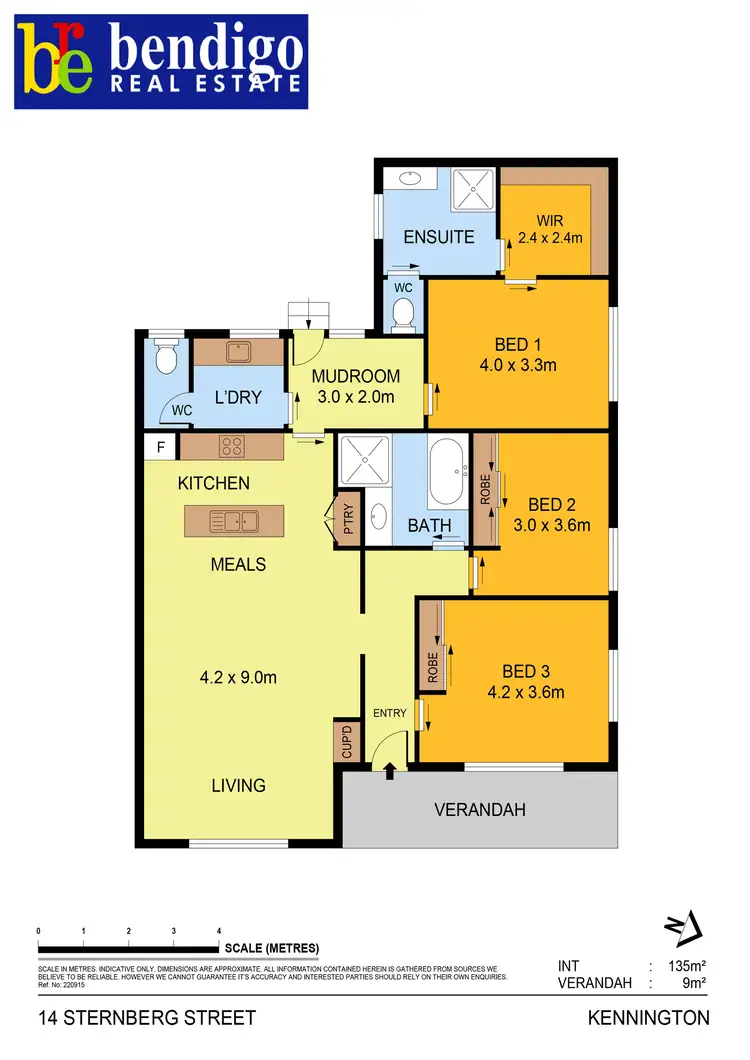 Floorplan of Homely house listing, 14 Sternberg Street, Kennington VIC 3550