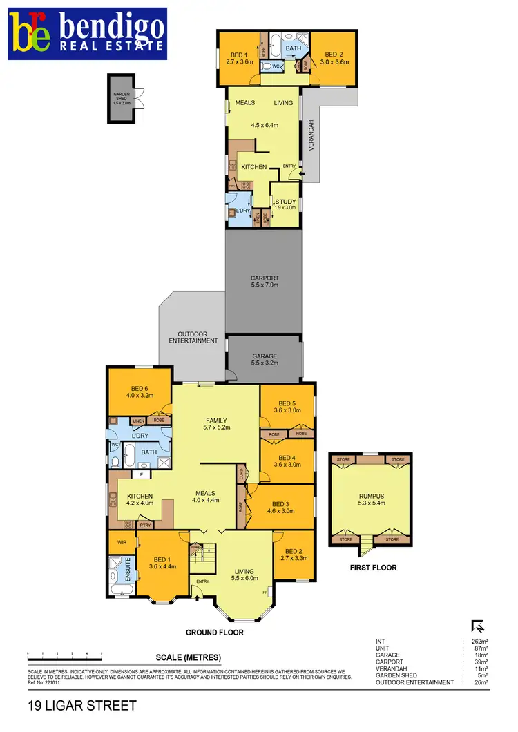 Floorplan of Homely house listing, 19 Ligar Street, Kennington VIC 3550