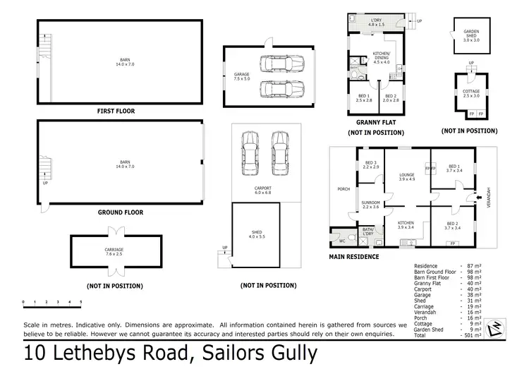 Floorplan of Homely house listing, 10 Lethebys Road, Sailors Gully VIC 3556