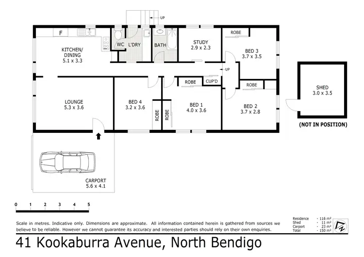 Floorplan of Homely house listing, 41 Kookaburra Avenue, North Bendigo VIC 3550