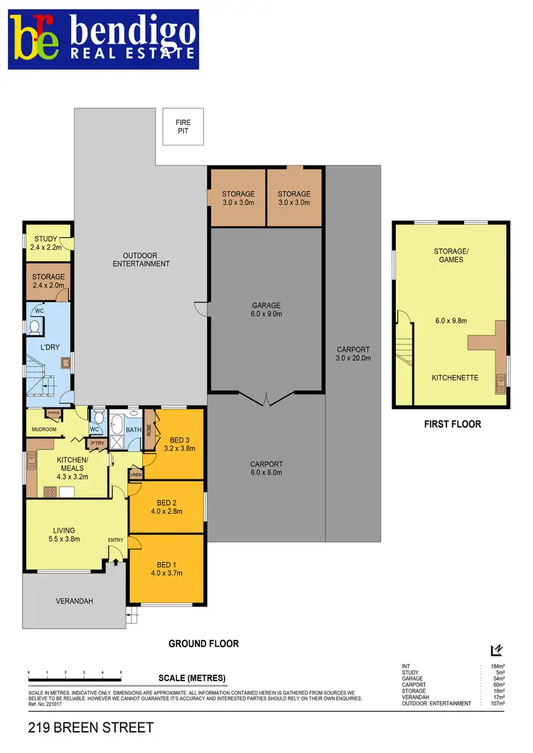 Floorplan of Homely house listing, 219 Breen Street, Golden Square VIC 3555