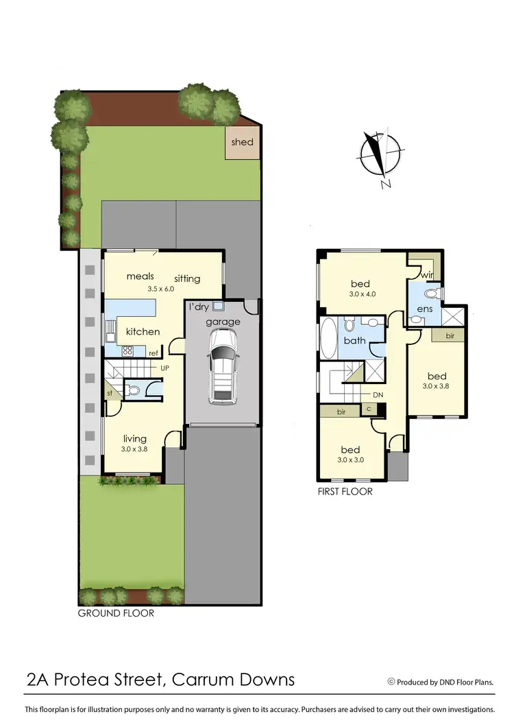 Floorplan of Homely house listing, 2A Protea Street, Carrum Downs VIC 3201