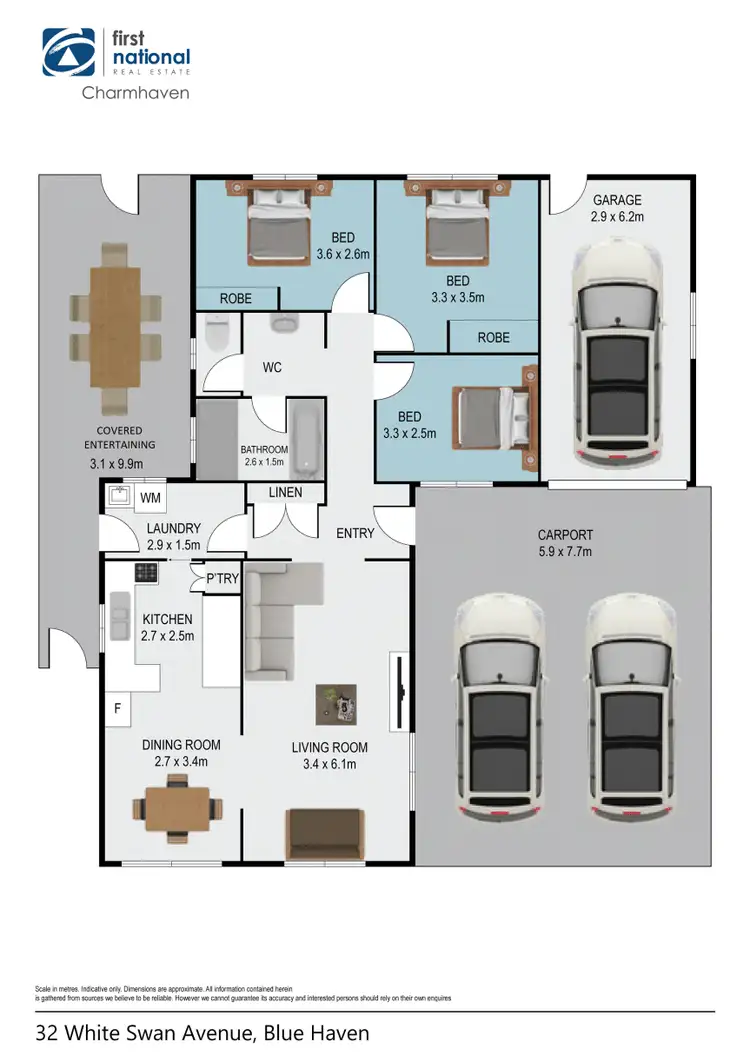Floorplan of Homely house listing, 32 White Swan Avenue, Blue Haven NSW 2262