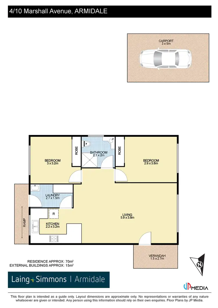 Floorplan of Homely unit listing, 4/10 Marshall Avenue, Armidale NSW 2350
