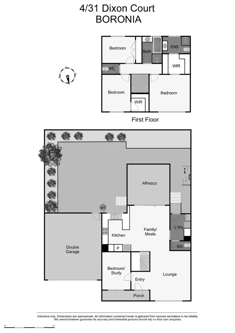 Floorplan of Homely townhouse listing, 4/31 Dixon Court, Boronia VIC 3155