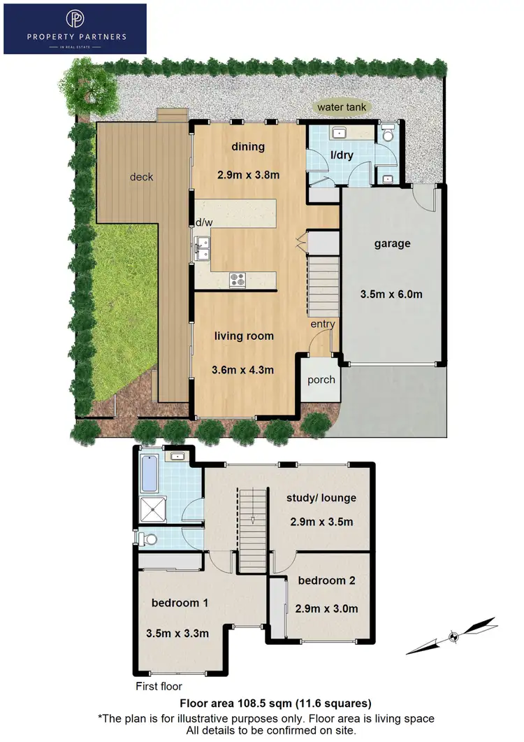 Floorplan of Homely townhouse listing, 2/19 Deschamps Street, Lilydale VIC 3140