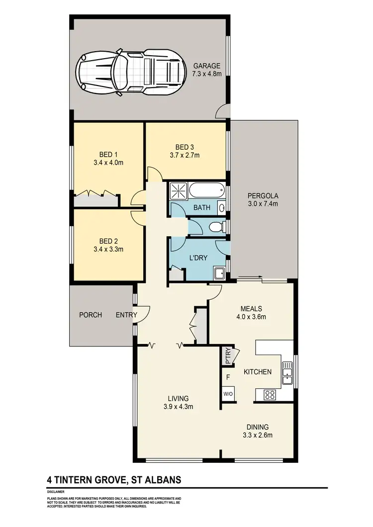 Floorplan of Homely house listing, 4 Tintern Grove, St Albans VIC 3021