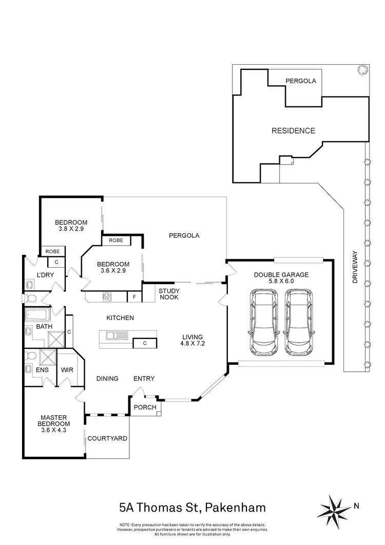 Floorplan of Homely house listing, 5A Thomas Street, Pakenham VIC 3810