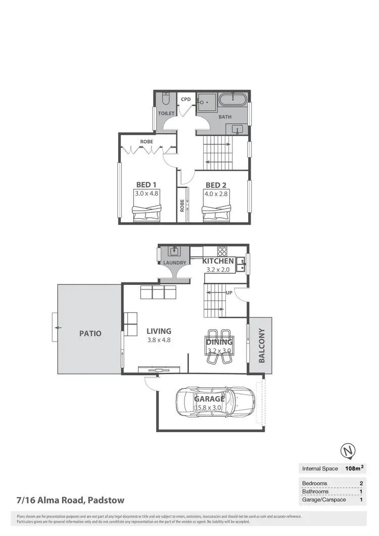 Floorplan of Homely townhouse listing, 7/16 Alma Road, Padstow NSW 2211
