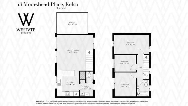 Floorplan of Homely townhouse listing, 13 Moorshead Place, Kelso NSW 2795