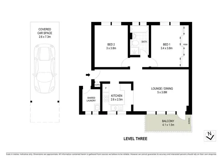 Floorplan of Homely apartment listing, 9/94 Mount Street, Coogee NSW 2034
