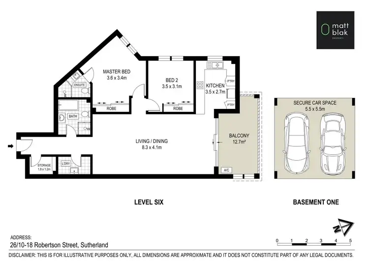 Floorplan of Homely apartment listing, 26/10 Robertson Street, Sutherland NSW 2232