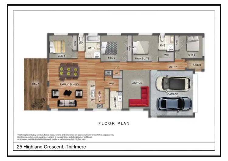 Floorplan of Homely house listing, 25 Highland Crescent, Thirlmere NSW 2572