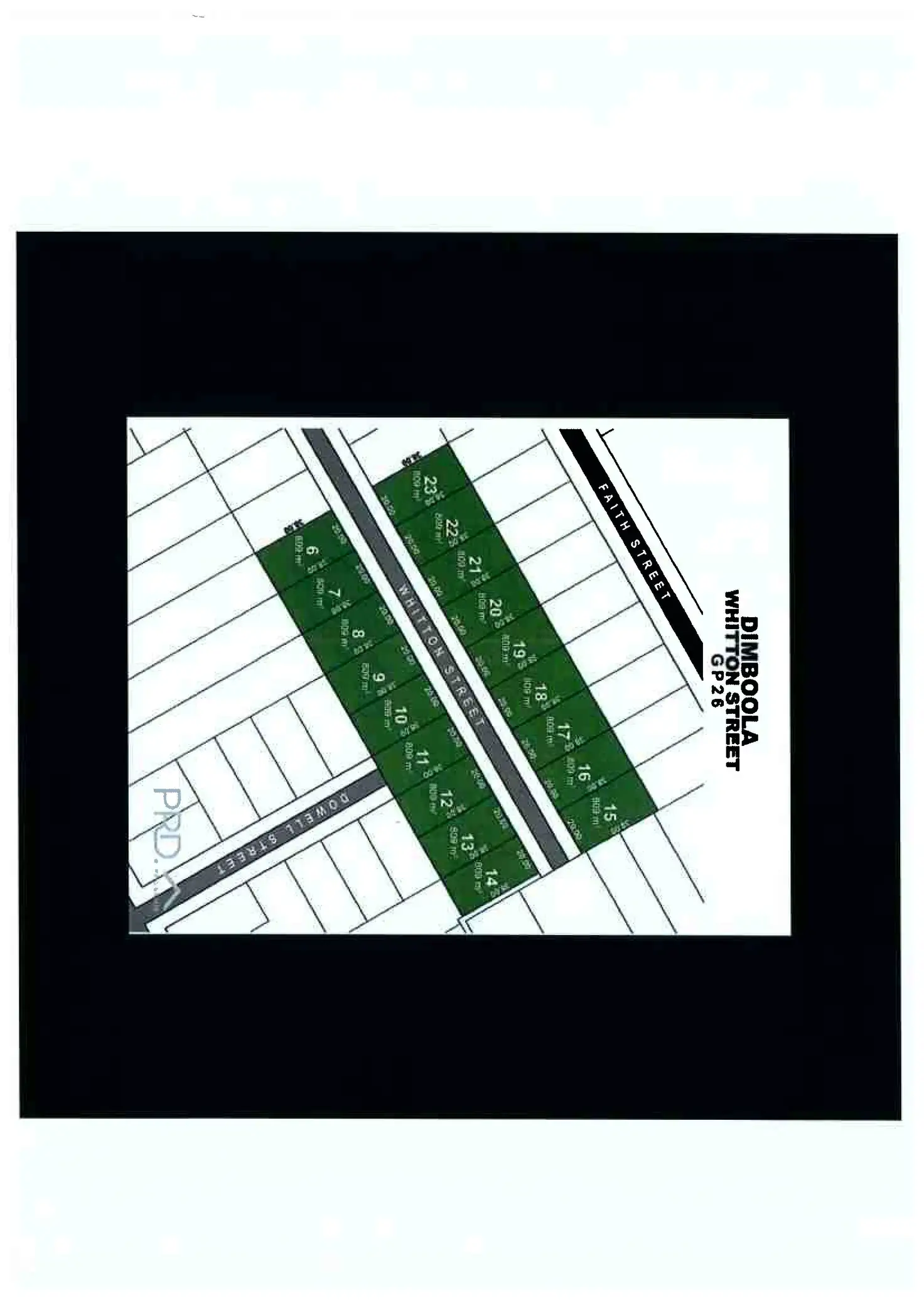 Floorplan of Homely land listing, LOT 6-23 Whitton Street, Dimboola VIC 3414