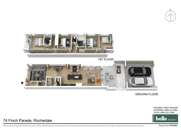 Floorplan of Homely house listing, 74 Finch Parade, Rochedale QLD 4123