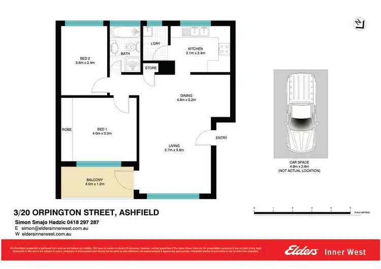 Floorplan of Homely unit listing, 3/20 Orpington Street, Ashfield NSW 2131