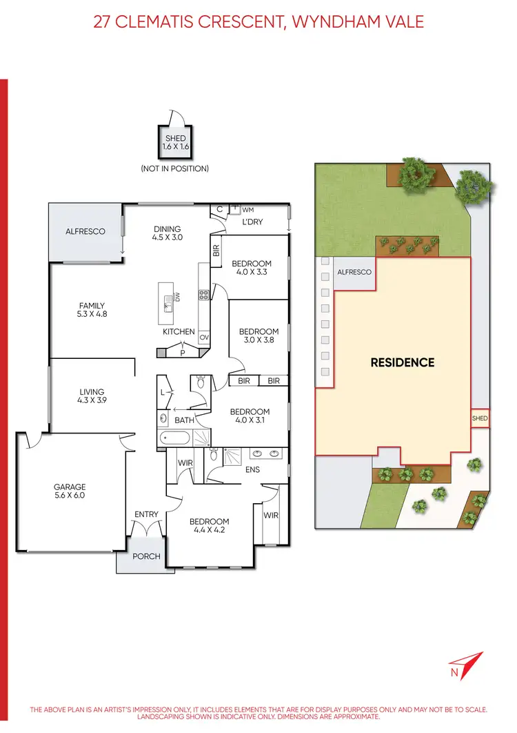 Floorplan of Homely house listing, 27 Clematis Crescent, Manor Lakes VIC 3024