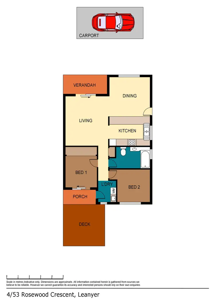 Floorplan of Homely unit listing, 4/53 Rosewood Crescent, Leanyer NT 812