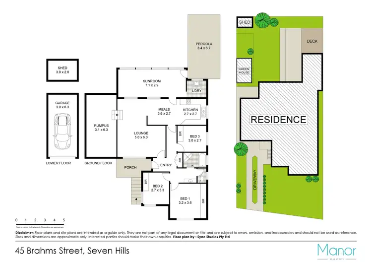 Floorplan of Homely house listing, 45 Brahms Street, Seven Hills NSW 2147