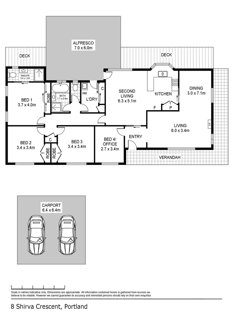 Floorplan of Homely house listing, 8 Shirva Crescent, Portland VIC 3305