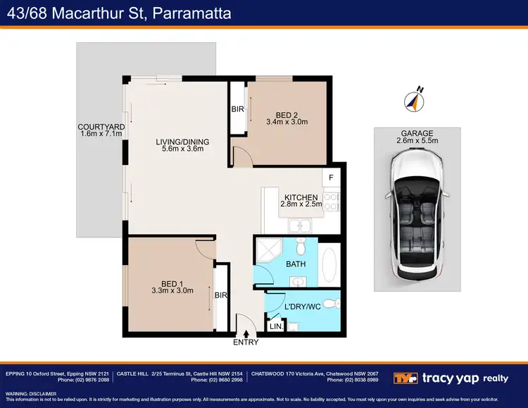 Floorplan of Homely unit listing, 43/68 Macarthur Street, Parramatta NSW 2150