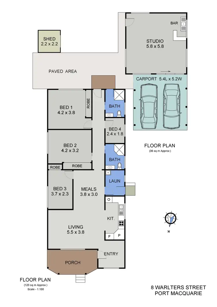 Floorplan of Homely house listing, 8 Warlters Street, Port Macquarie NSW 2444