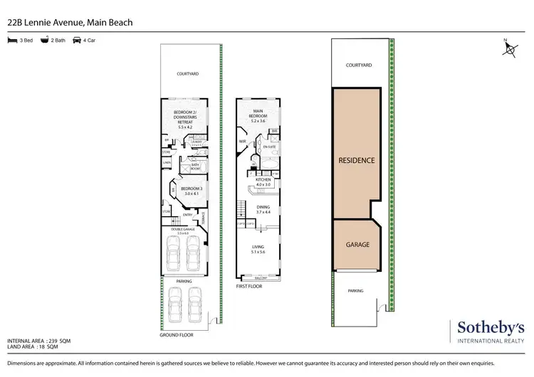Floorplan of Homely house listing, 22B Lennie Avenue, Main Beach QLD 4217