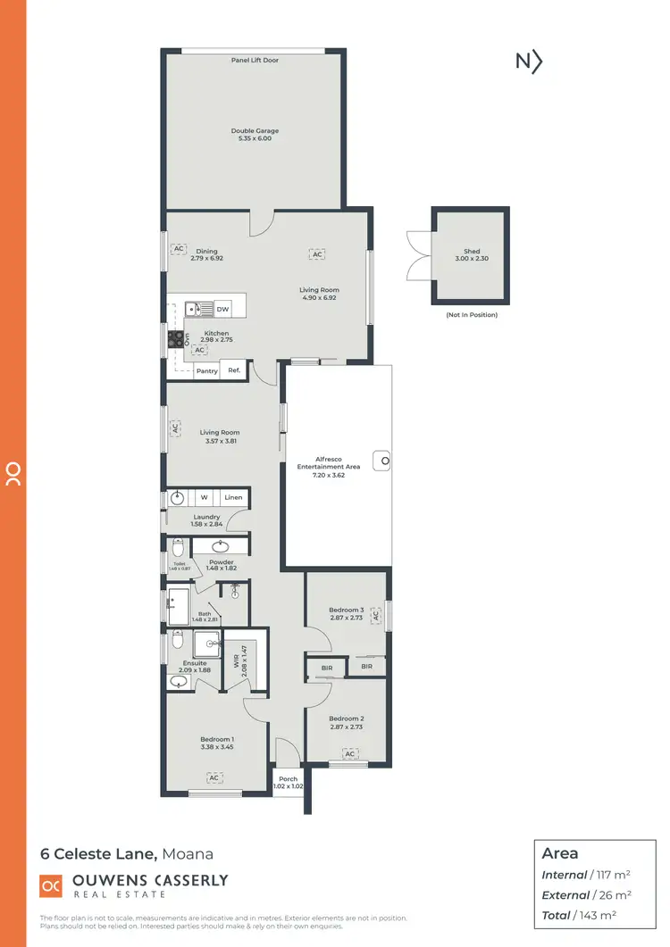 Floorplan of Homely house listing, 6 Celeste Lane, Moana SA 5169