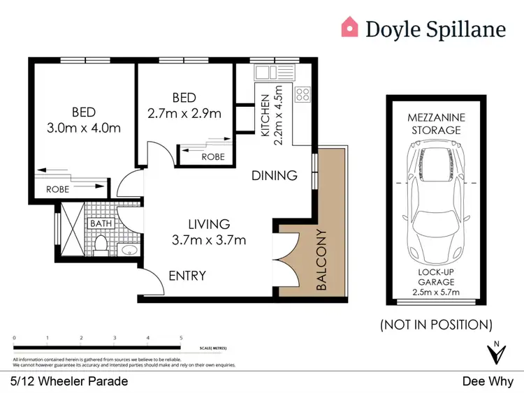 Floorplan of Homely apartment listing, 5/12 Wheeler Parade, Dee Why NSW 2099