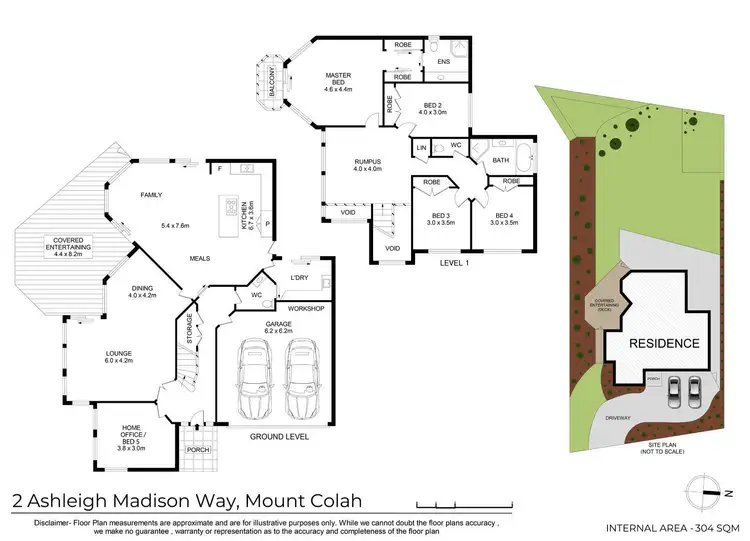 Floorplan of Homely house listing, 2 Ashleigh Madison Way, Mount Colah NSW 2079