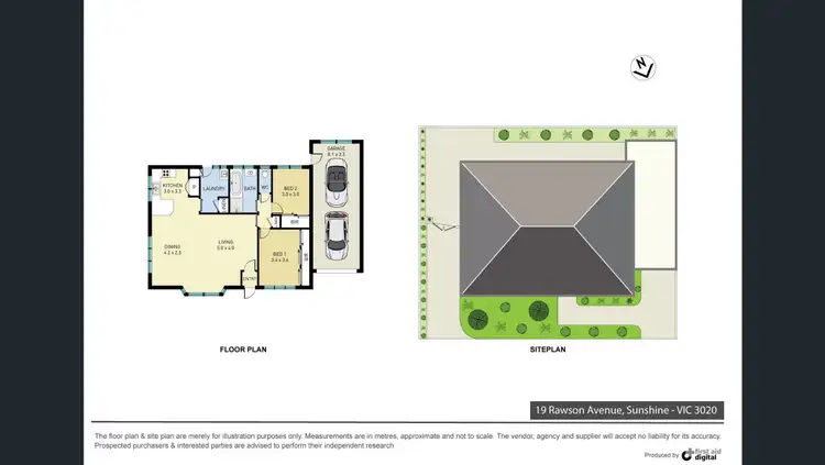 Floorplan of Homely house listing, 19 Rawson Avenue, Sunshine VIC 3020