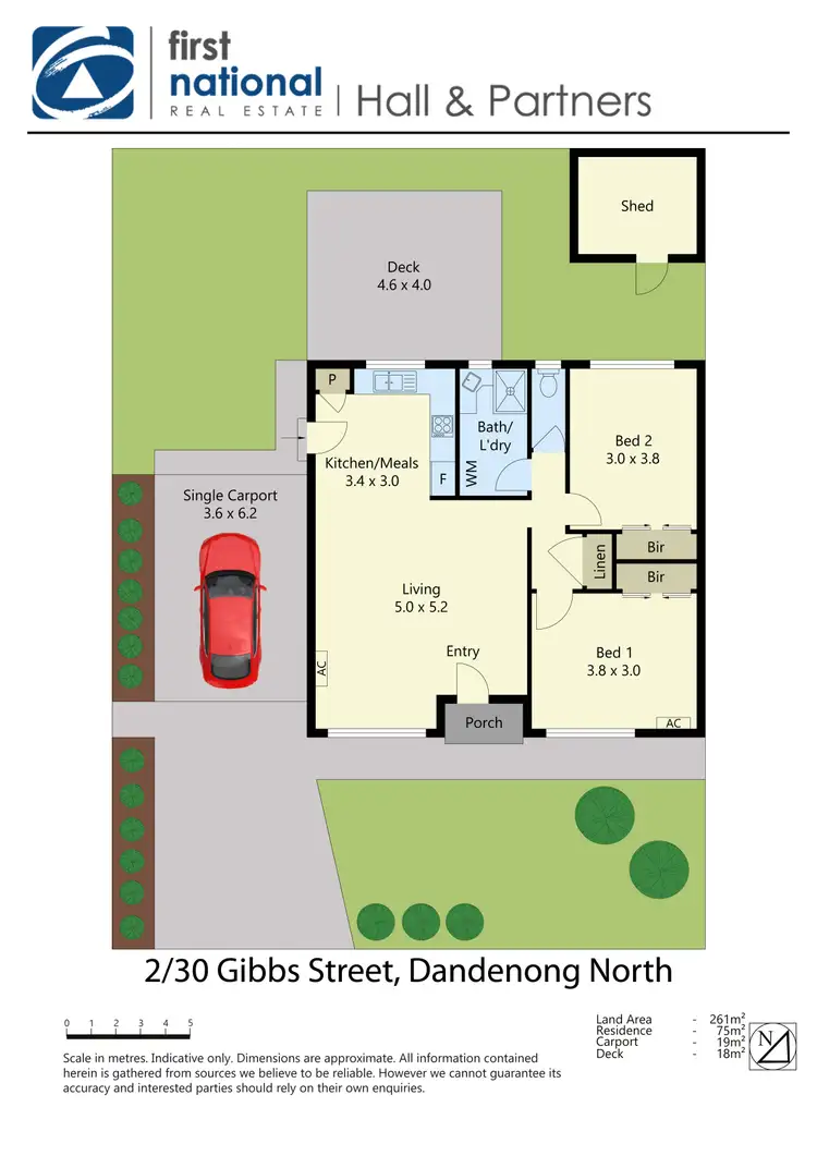 Floorplan of Homely unit listing, 2/30 Gibb Street, Dandenong North VIC 3175